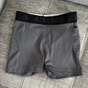 Adidas Techfit Charcoal Performance Shorts—-Size: Medium